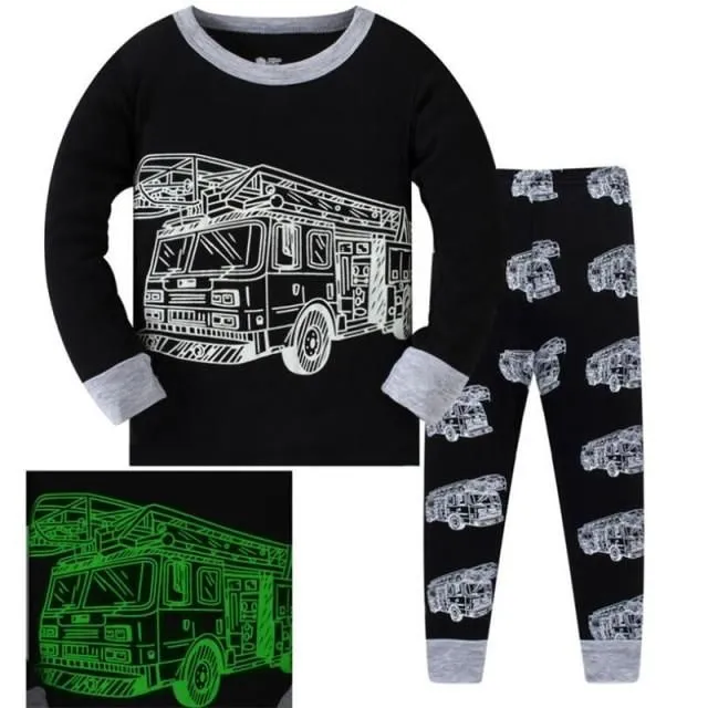 Children's two-piece pajamas with long sleeves