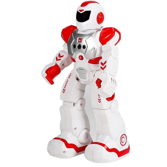 Mechanical combat policeman - intelligent educational robot with electric singing, infrared sensor and remote control for children