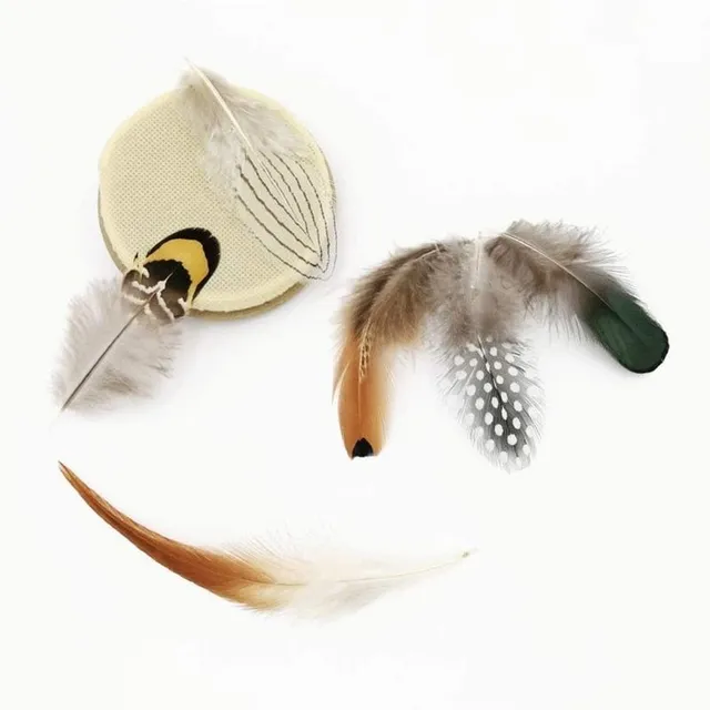 24 pcs of decorative feather mix