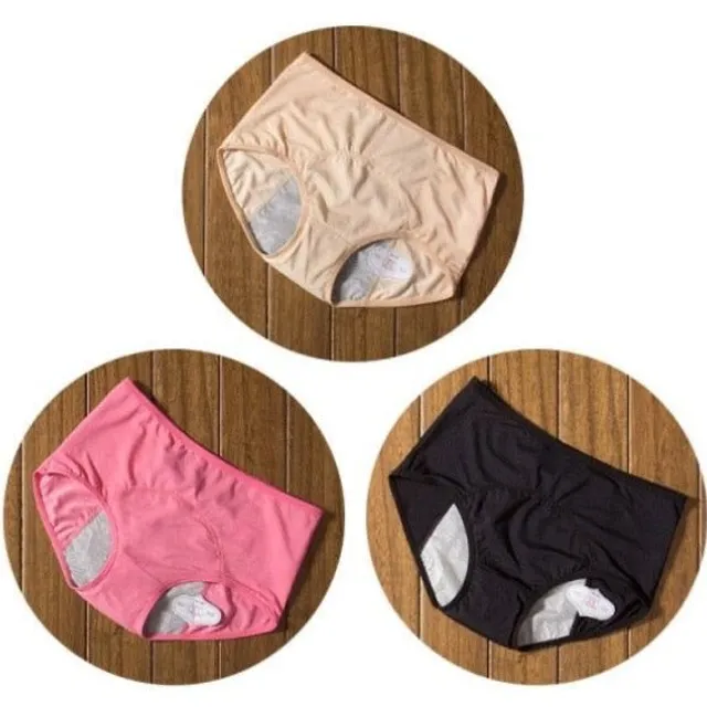 Set of high waisted menstrual panties 3 pcs - more colours