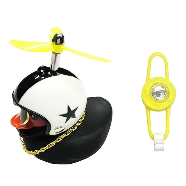 Bike Bell Black Duck with Propeller