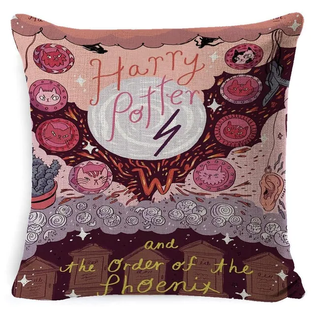 Trendy povlak na polštářek s motivem Harry Potter