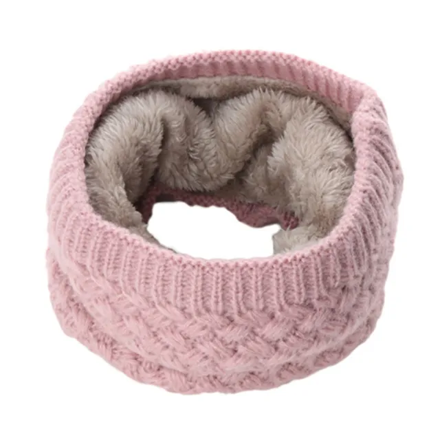 Stylish knitted unisex neck warmer Choncey pink