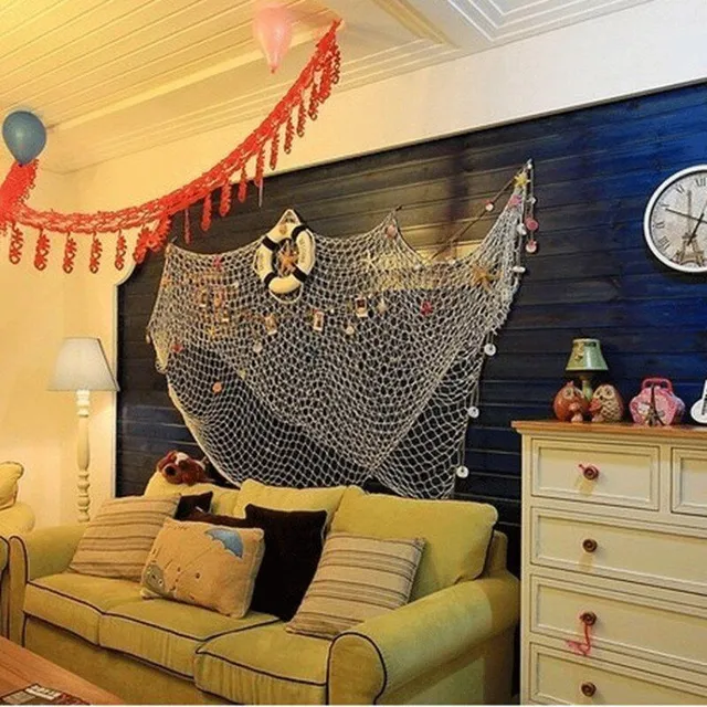 Hanging decorative fishing net