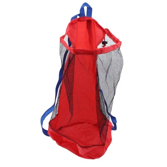 Modern comfortable waterproof mesh backpack for sandbox or beach toys