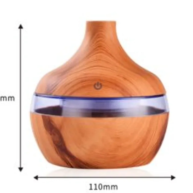 300ml USB humidifier electric aroma air diffuser mist wood oil aromatherapy mini have 7 led light for home office in car