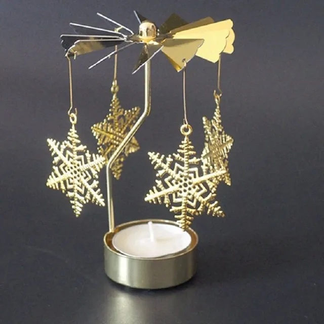 Rotating Christmas candlestick