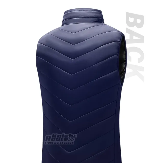 Gilet chauffant pour homme avec 13 zones (batterie non incluse) - Gilet sans manches élastique et respirant pour l'automne et l'hiver