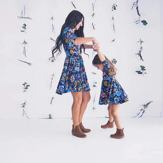 Floral dress for mother and daughter Demiana