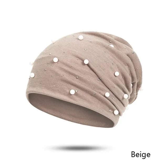 Stylish ladies cap with pearls