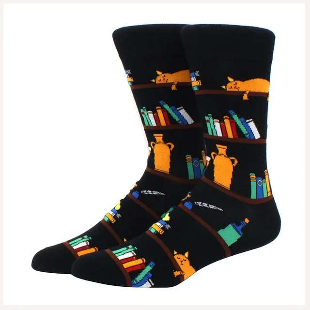 Funny colorful men socks for winter