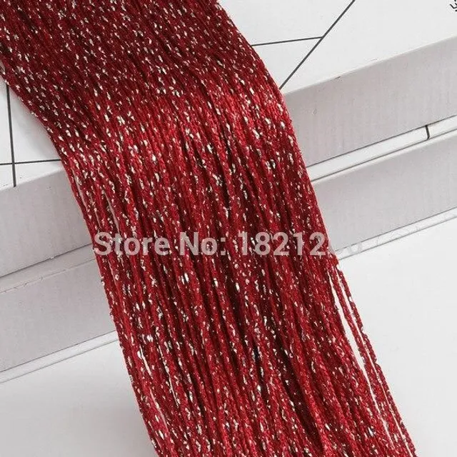The glittering curtain wine-red 3x2-4m