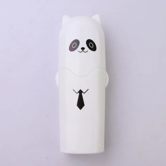 Toothpaste and toothbrush case with pet motif