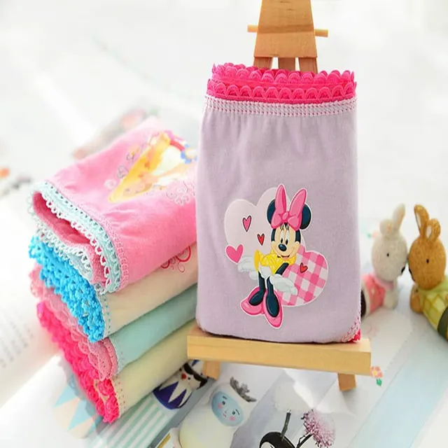 Lenjerie intimă pentru fetițe Minnie Mouse, Regatul de gheață, Hello Kitty | 6 buc