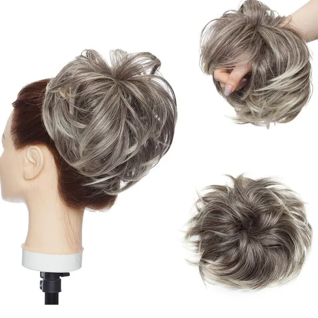 Postiche pour cheveux - chignon avec élastique