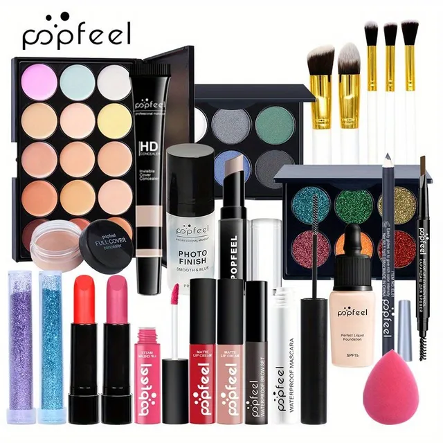 The magic look: the perfect make-up kit with shadow palette for women