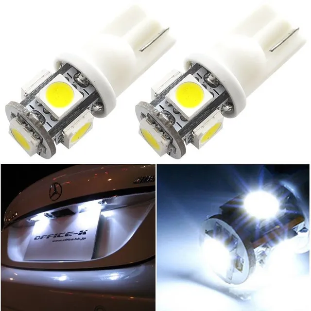 LED white car bulb - 10 pieces