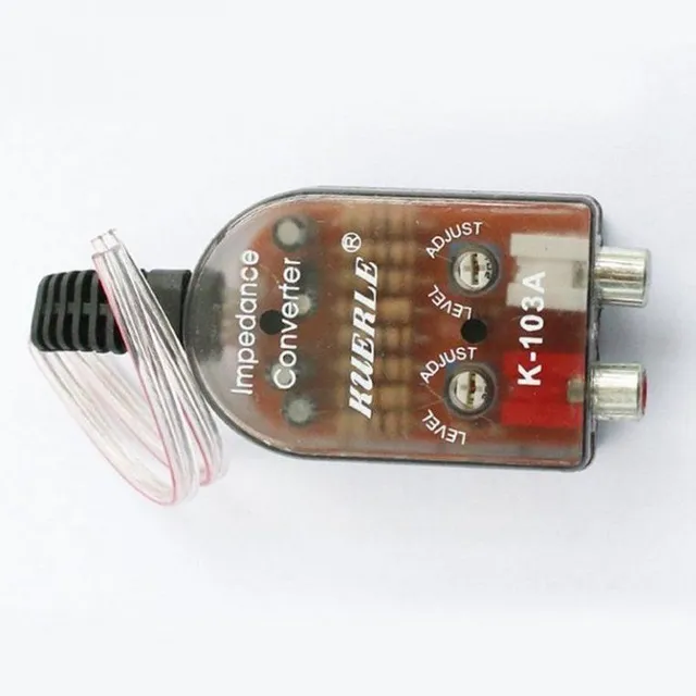 Impedance converter to amplifier