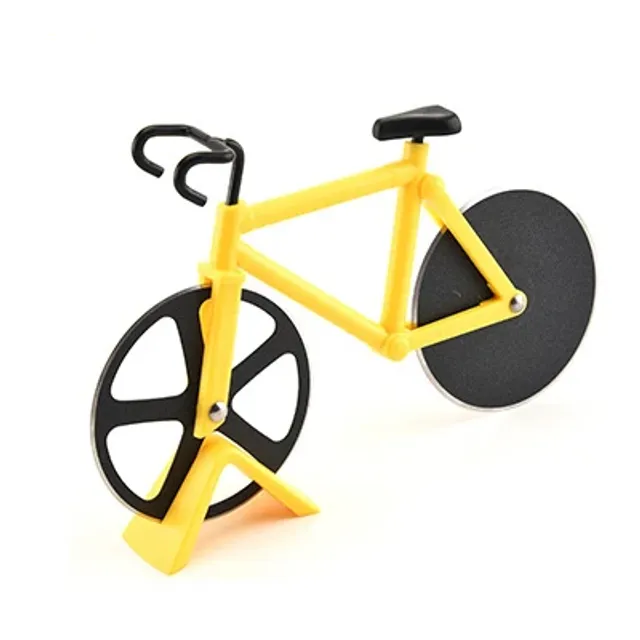 Feliat de pizza în formă de bicicletă