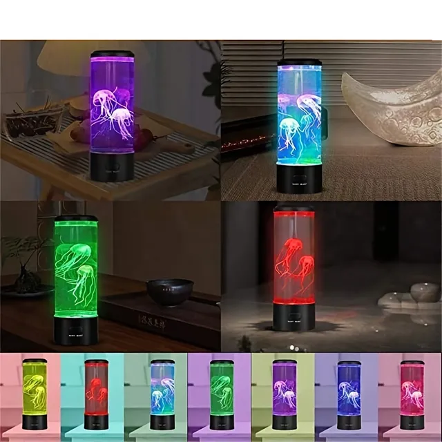 Electric Lava Lamp with Jellyfish