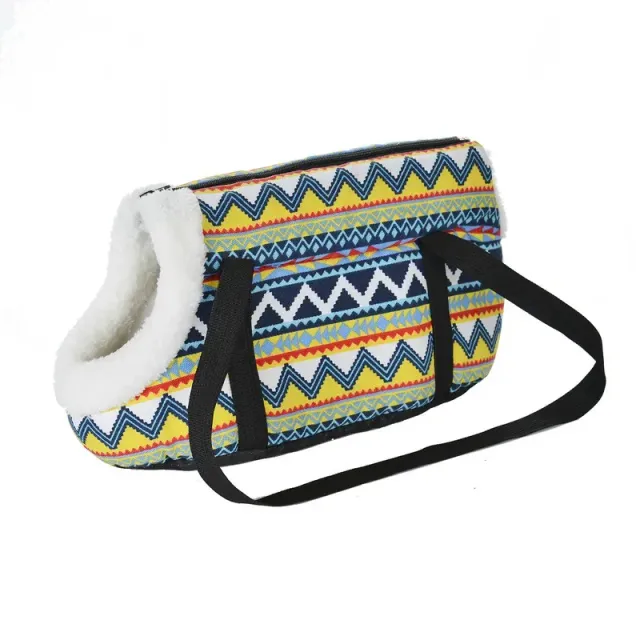 Klasická prepravná taška pre malých psov pre vonkajšie cestovanie
