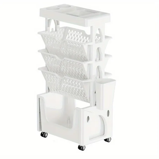 Removable storage basket for table with 5/6 floors and wheels