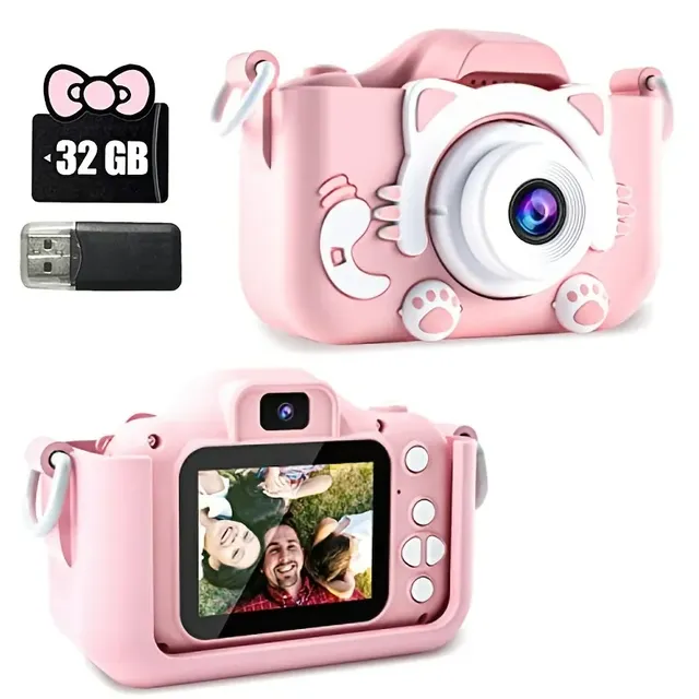 Dětská mini kamera s videem a 32GB SD kartou
