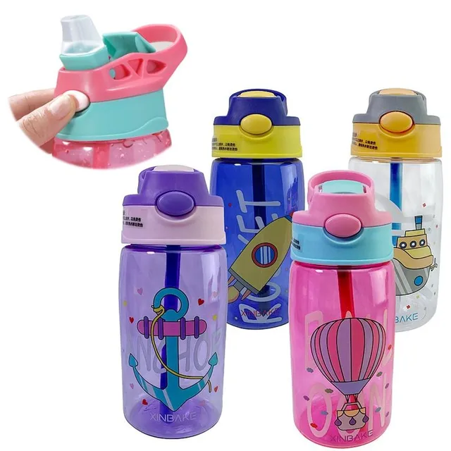 Beautiful baby bottle with different patterns