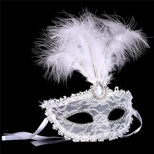 Sensual eye mask with feathers and different colors