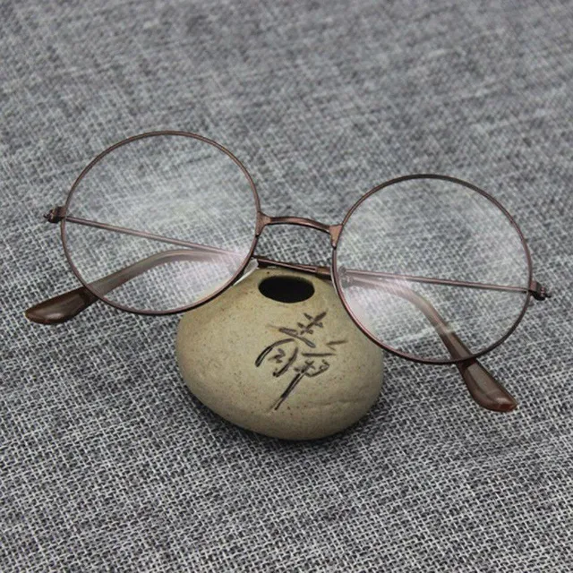 Unisex round nondioptric vintage glasses