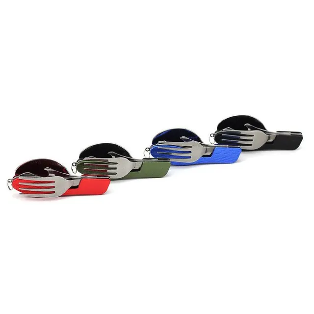 Multifunction pocket folding cutlery - 4v1