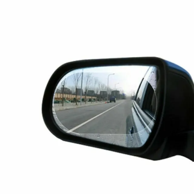 Transparent car films for rear view mirror