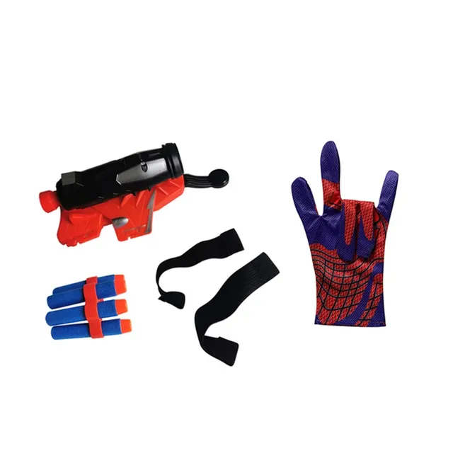 Kinder Action Superhelden-Handschuh mit Munition - Spiderman-Motiv