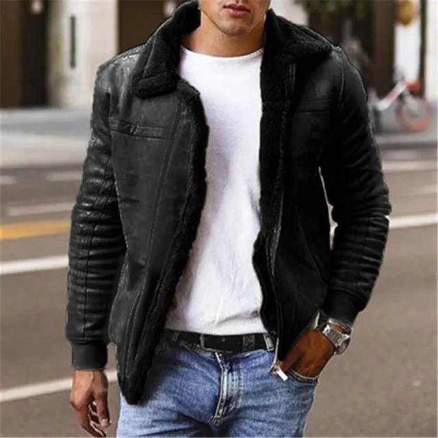 Men's jacket with fur Tom