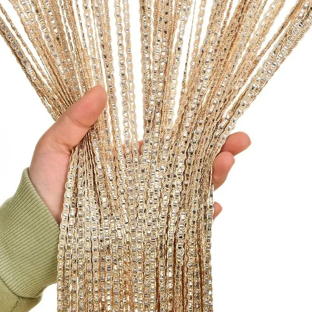 Decorative beaded curtain