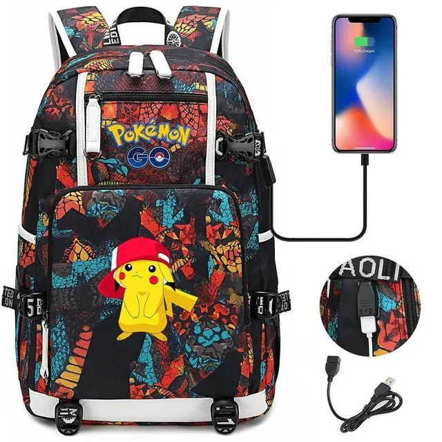 Pokémon backpack with charging function - Pikachu 23