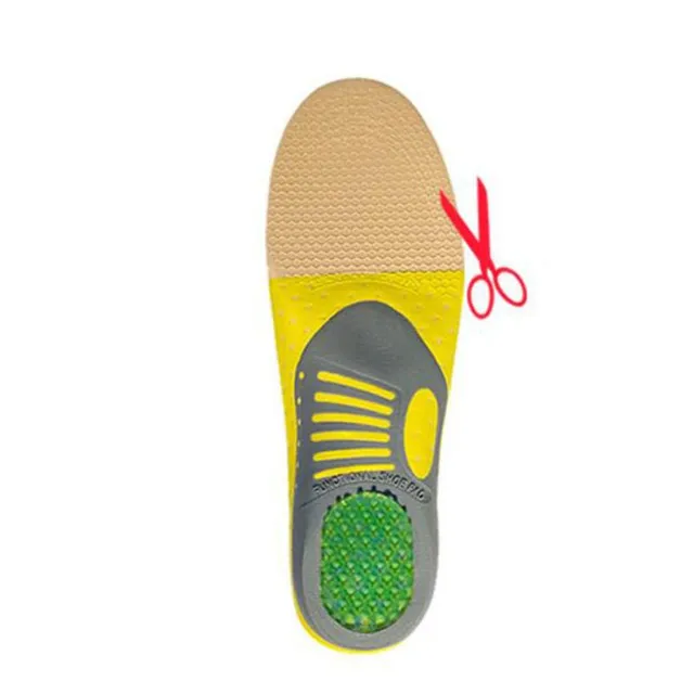 Medical shoe inserts with shock absorption function