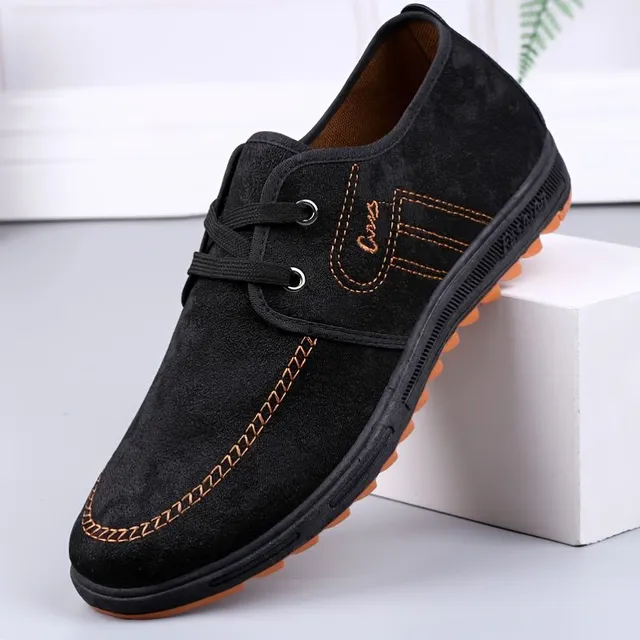 Male textile boots for business and leisure