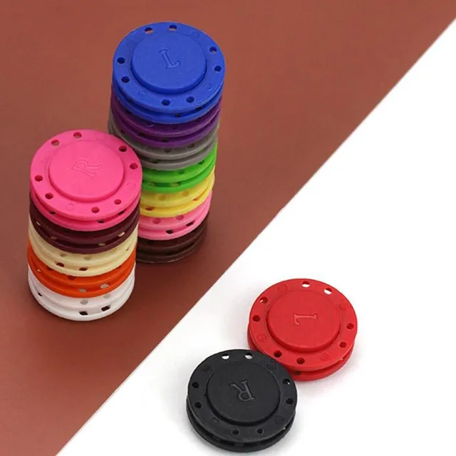 Practical magnetic studs for jacket and other clothing in different colour options Dion