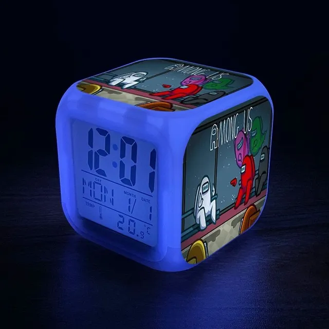 Lighting alarm for children with gaming motifs among-us-16