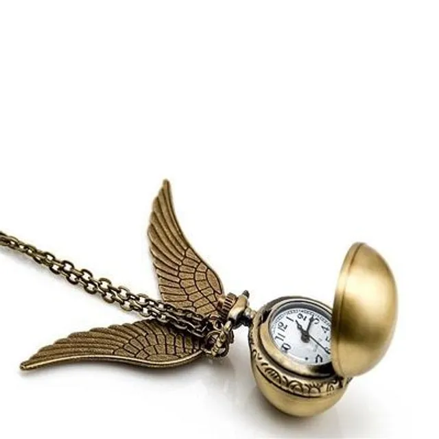 Unisex kapesní analogové hodiny ve tvaru oblíbené zlatonky z filmové ságy Harry Potter