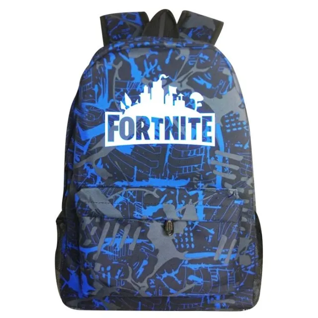 Svietiaci školský batoh s cool potlačou Fortnite Color 05