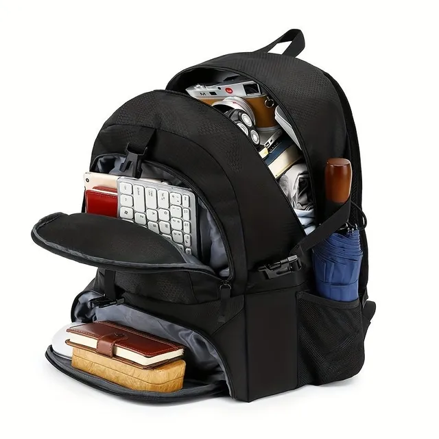 Universal sports backpack for youth and adults - Basketball, football, fitness, hiking, travel - with separate shoe space