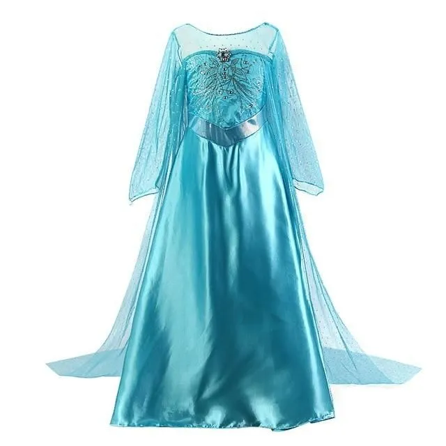 Girls Frozen Princess Costume