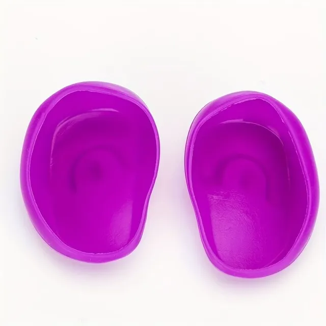 Silicone ear protectors for hair dye