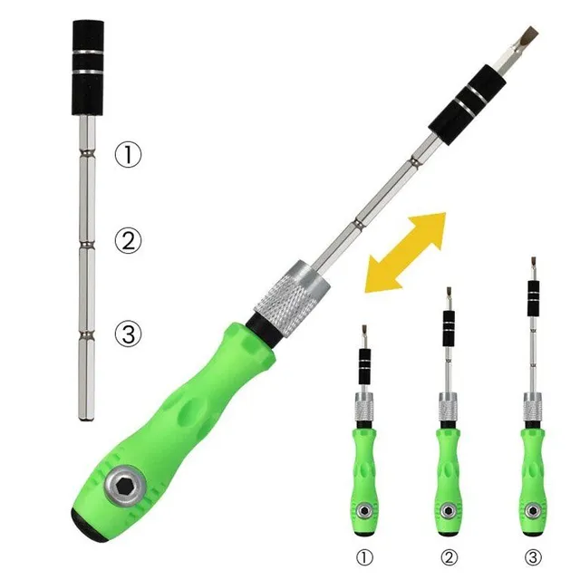 Magnetic screwdriver with bits