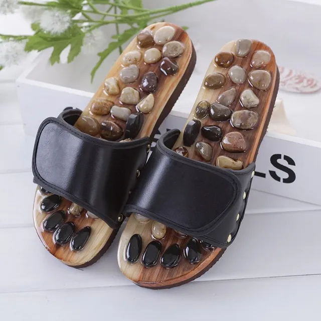 Massage unisex slippers with stones