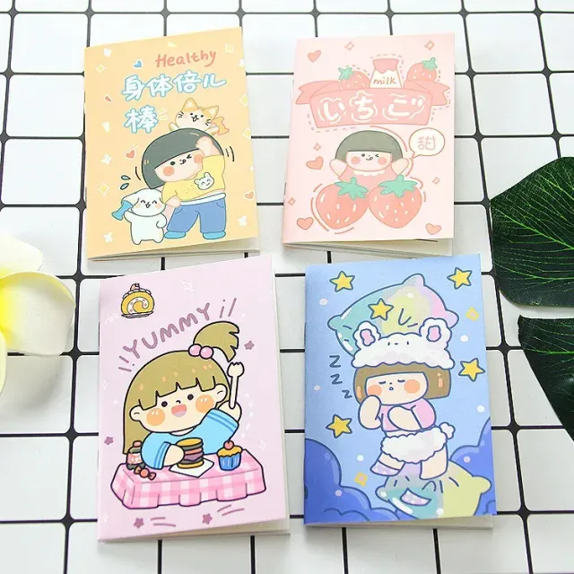 Set of 20 creative mini notebooks for writing and sketching 10.7*7 cm