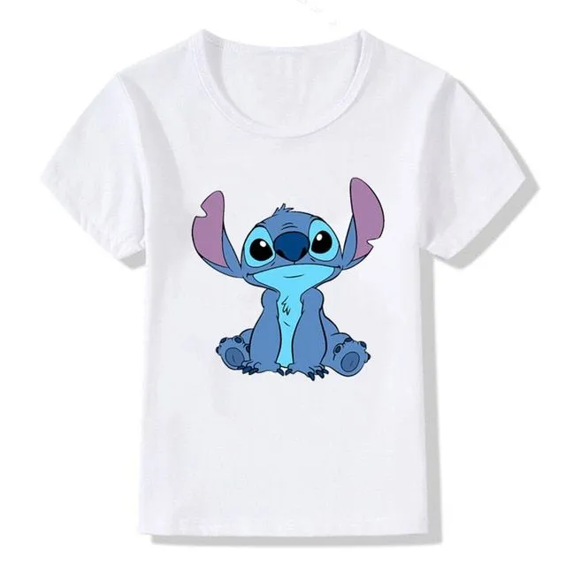 T-shirt per bambini con stampe di simpatici coniglietti