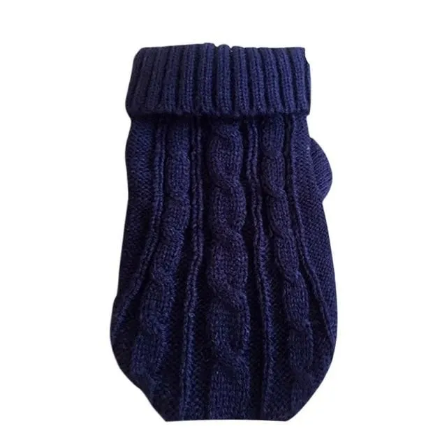 Sweater for cats navy-blue s